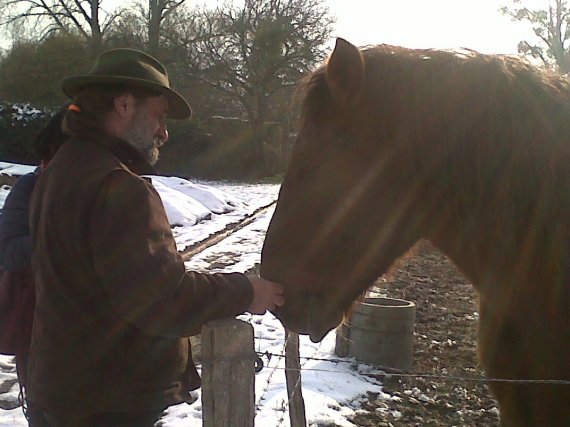 Olivier Cousin et son cheval www.vinpur.com