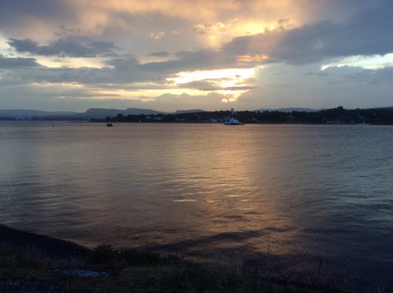 Coucher de soleil en été à Oslo