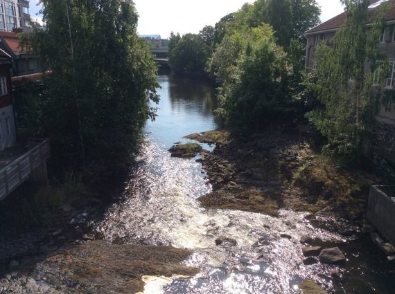 rivière à saumon Lysaker à oslo